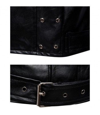 Gothic Black Leather Jacket Men’s | Studded Punk Rock Biker Style